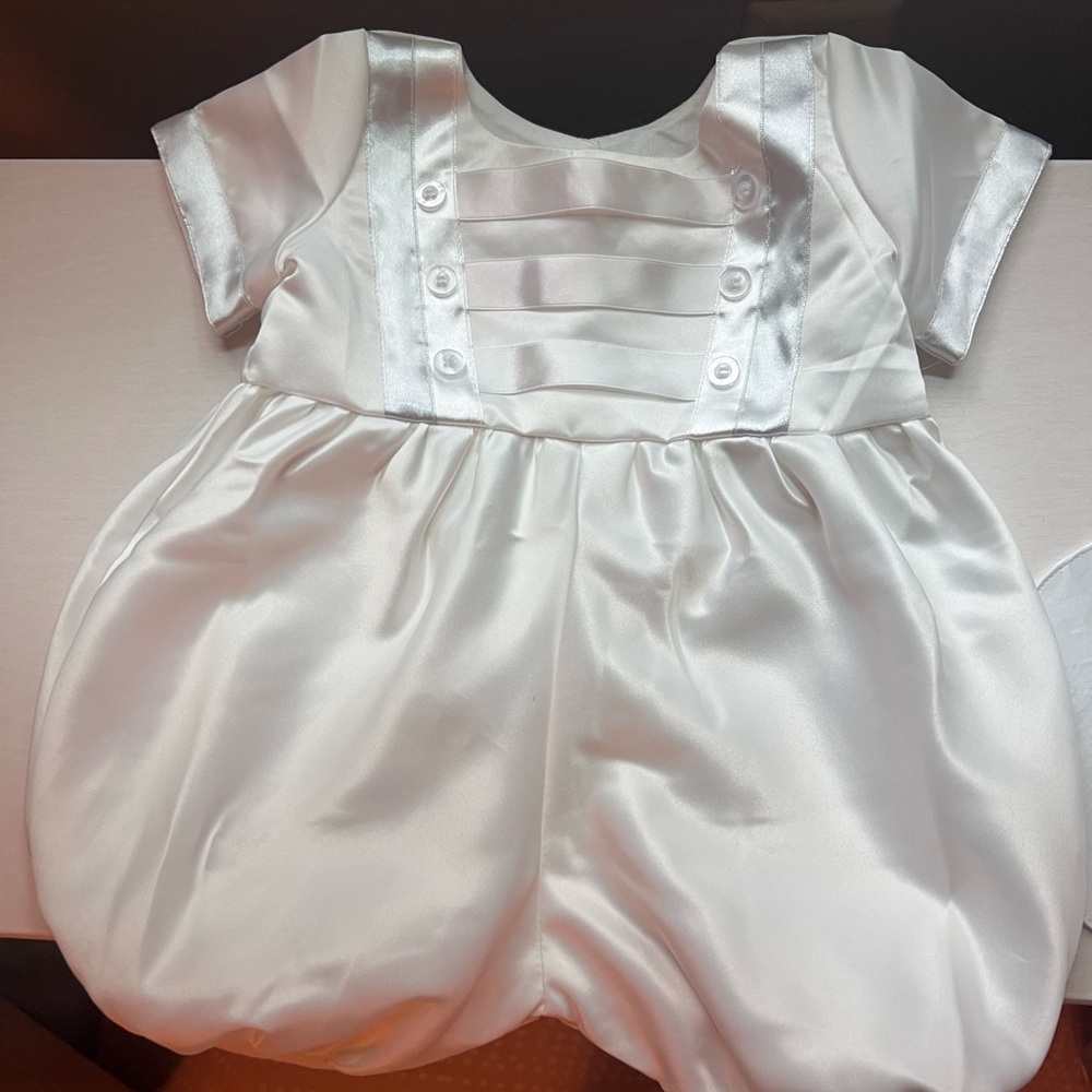 Christening / Baptism outfit includes hat